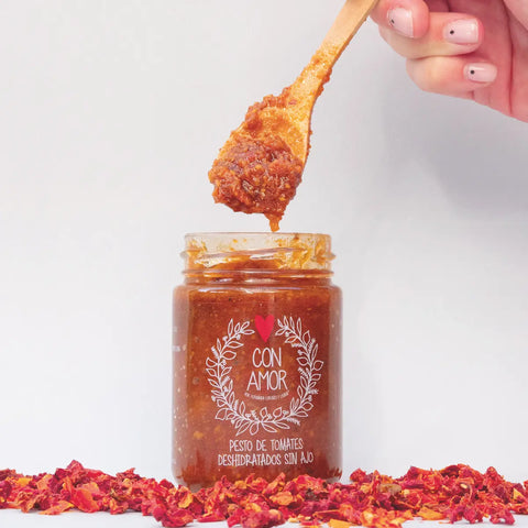 Pesto de Tomates sin Ajo